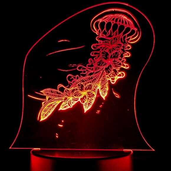 Jellyfish LED light color changing night light - Picture 1 of 1